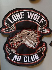 Backpatch Rückenaufnäher Lone Wolf Patch