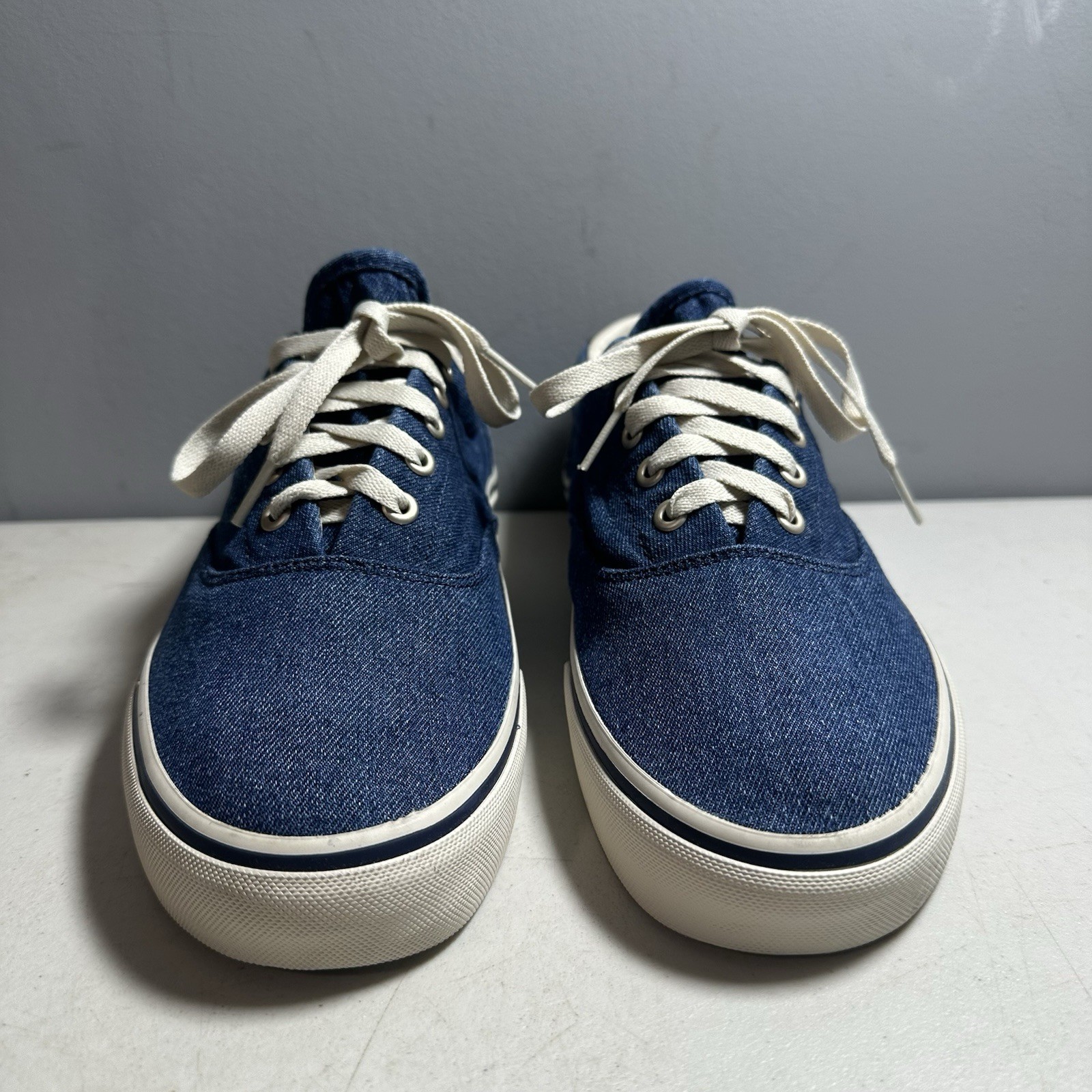 Polo Ralph Lauren Uomo Keaton Pony Sneaker Denim Lavato Taglia US 10 5