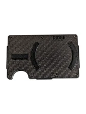 Cc2U Ridge Magsafe Wallet, Slim Minimalist Wallet W/ Cash Strap, Carbon Fiber 3K