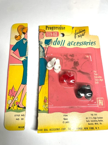 Vintage Teen-Age Progressive Doll accessories Barbie Clone Pump Shoes NOS