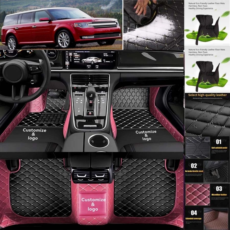 For Ford Flex Car Floor Mats Luxury Waterproof Carpets Liners Interior Auto - Изображение 3 из 4