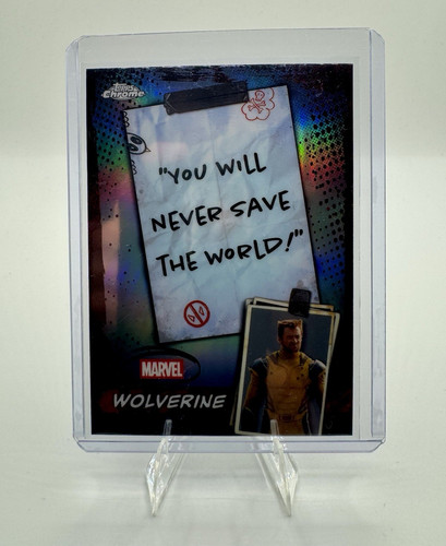 Topps 2025 Topps Chrome Marvel Deadpool & Wolverine WM-06 Wolverine Refractor