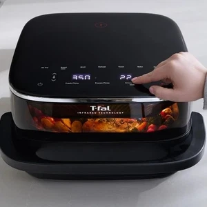 T-fal Surface XXL 6.3 Qt Infrared Air Fryer, 1800W, No Preheat, Black