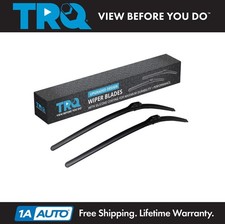 TRQ Windshield Wiper Blades 26 & 26 Inch Silicone Coated & Water Repellent Wiper