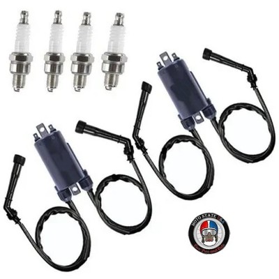2x Ignition Coil Pack Spark Plug Cap For HONDA Nighthawk 650 CB650SC (1982-1985)