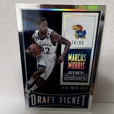 Panini 2015-16 Contenders Draft Picks Marcus Morris Draft Ticket #65 74/99 KU