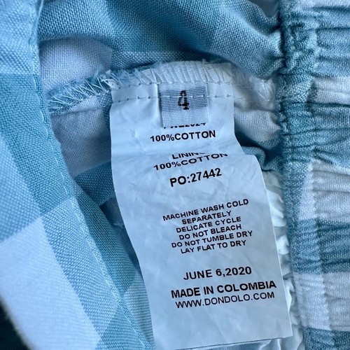 Dondolo Blue Checked Clive Short Sleeve Polo Top Pants Set Boys Cotton Preppy 4 - Picture 8 of 8