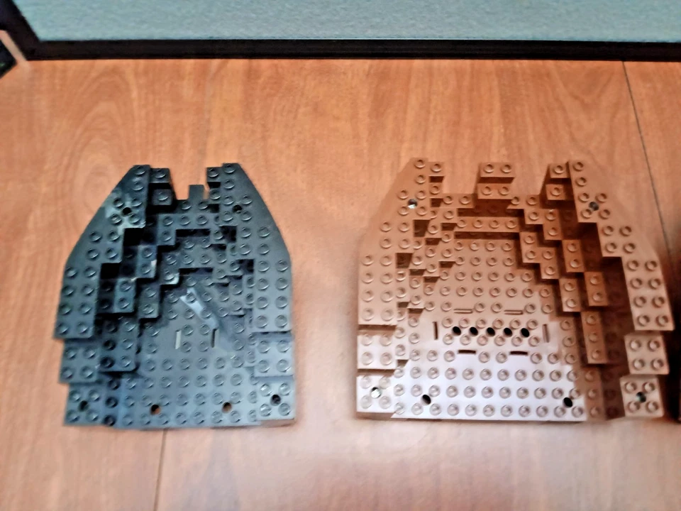 LEGO 6x Lote Marrón Gris Barco Casco Arco y Estrella 6271, 6268 Barco Pirata Piezas Foto 3 de 4