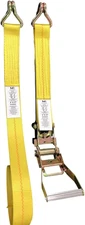 2 x 27' Ratchet Tie Down Straps – 3333 lbs Working Load, 10000 lbs Break Strengt