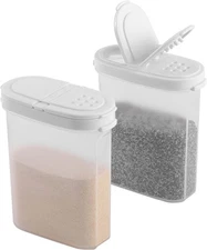 SIGNORA WARE Spice Jars with Lids - 8 oz Refillable Empty Airtight Spice/Seasoni