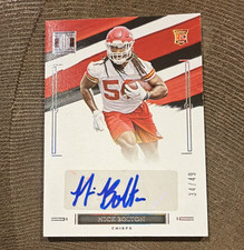 Panini 2021 Impeccable Rookie Autographs Nick Bolton #167 Silver Chiefs /49