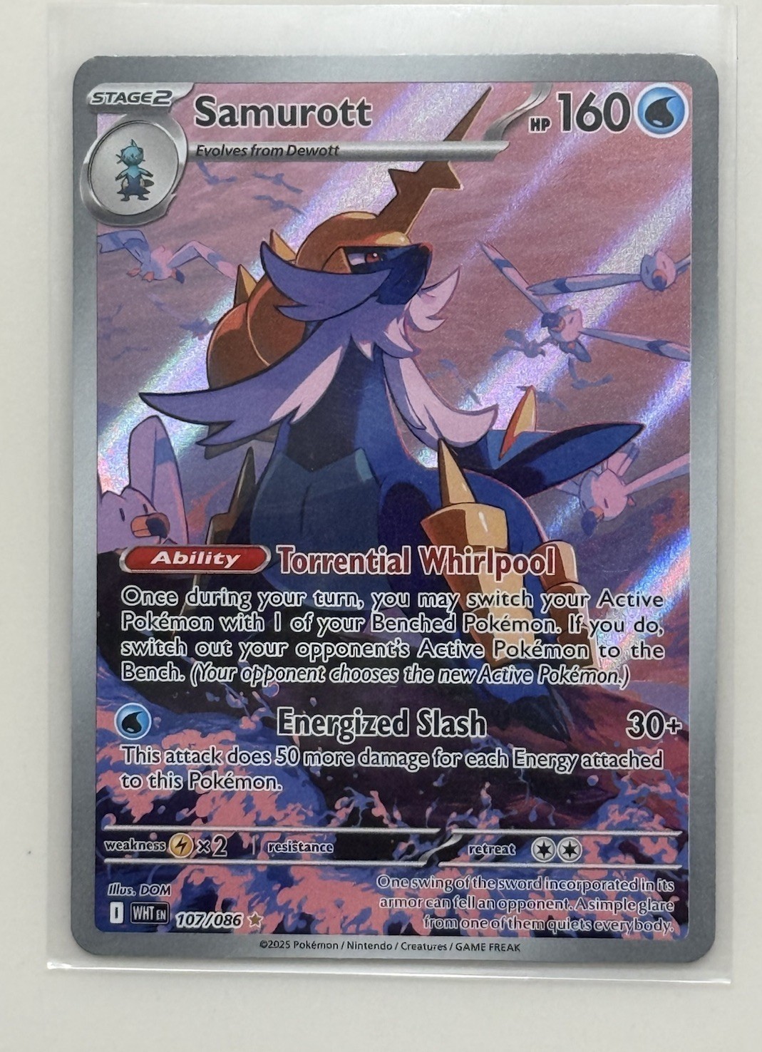 Samurott 107/086 Illustration Rare Scarlet & Violet: White Flare