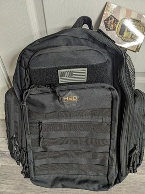 High Speed Daddy Diaper Bag Backpack Black with Changing Pad