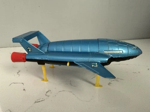 VTG Dinky Diecast Thunderbird 2 #106 Original Gerry Anderson Black Base Shuttle