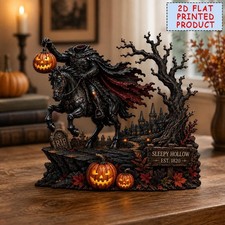 Headless Horseman Wooden Decor, Sleepy Hollow...