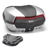 Givi V58N2 Koffer Set Schwarz 58L + TräGerplatte Benelli Trk 702 2023-2025