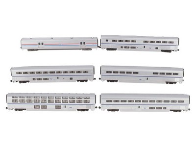 KATO 10-1789 N Scale Amtrack Super Liner Set of 6 Railway Model