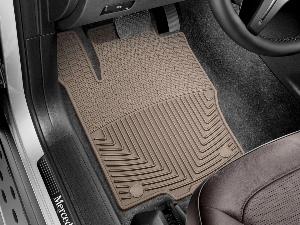 Tapetes de assoalho WeatherTech para todas as condições climáticas para W257TN - 1ª fileira bronzeado - Imagem 2 de 4