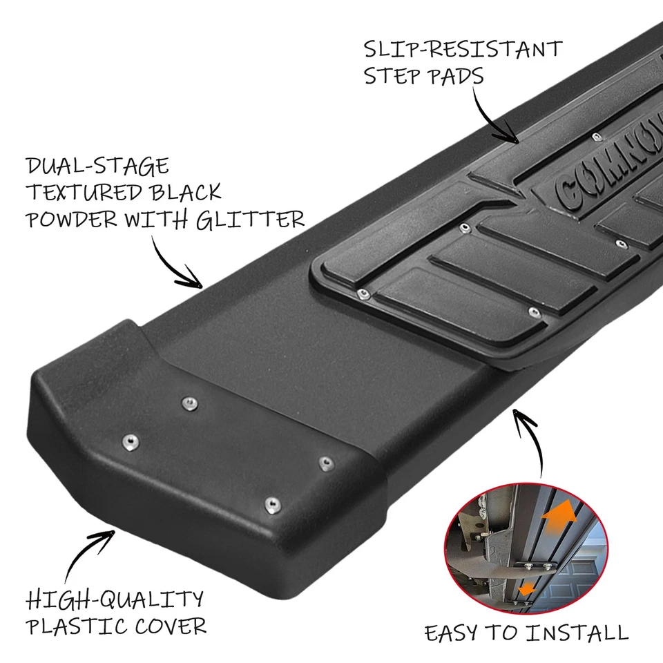 Aluminum Side Step 6.5" Running Boards Fit 2017-2025 Honda Ridgeline K Nerf Bar Foto 3 de 4