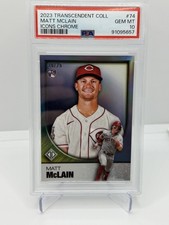 2023 Topps Transcendent Collection Icons Chrome Matt McLain Rookie Card #19/25