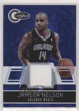 2010-11 Totally Certified Totally Blue Materials 67/99 Jameer Nelson #76 0ex8