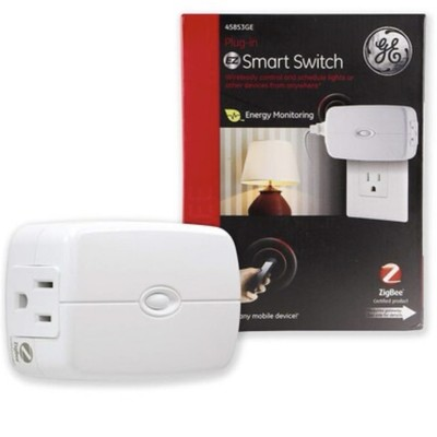 #ad GE Zigbee Plug In EZ Smart Switch 45853GE Remote Outlet On Off Lighting Control $19.98