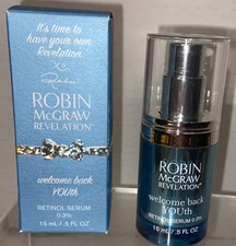 Robin McGraw Revelation Welcome Back Youth .3% Retinol Serum .05 oz / 15 ml