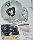 ART SHELL SIGNED CUSTOM FACE MASK VSR4 MINI HELMET OAKLAND RAIDERS HOF 1989 JSA
