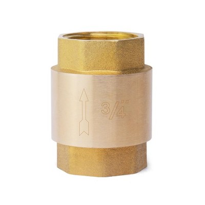 1 PCS Brass InLine Spring Check Valve DN20 3/4'' Female Thread NonReturn