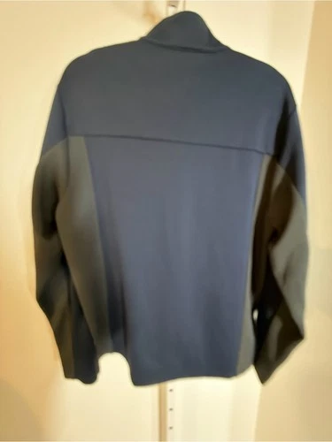 Antigua Men’s L Navy Blue Full Zip Performance Jacket Gold Logo image 8