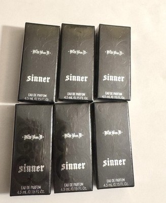 (Lot of 6) Kat Von D SINNER Eau de Parfum Spray (4.5ml/.15oz) Travel NEW, Sealed