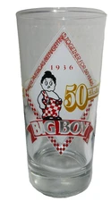 Vintage Frischs Big Boy 50th Anniversary Commemorative Drinking Glass 1936-1986