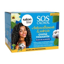 Salon Line S.O.S Cachos Creme Relaxante Antiencolhimento  Nutri  o  leo de