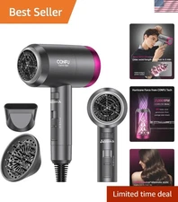 Compact Negative Ion Hair Dryer 1600W: Protects Hair with  Safety Features