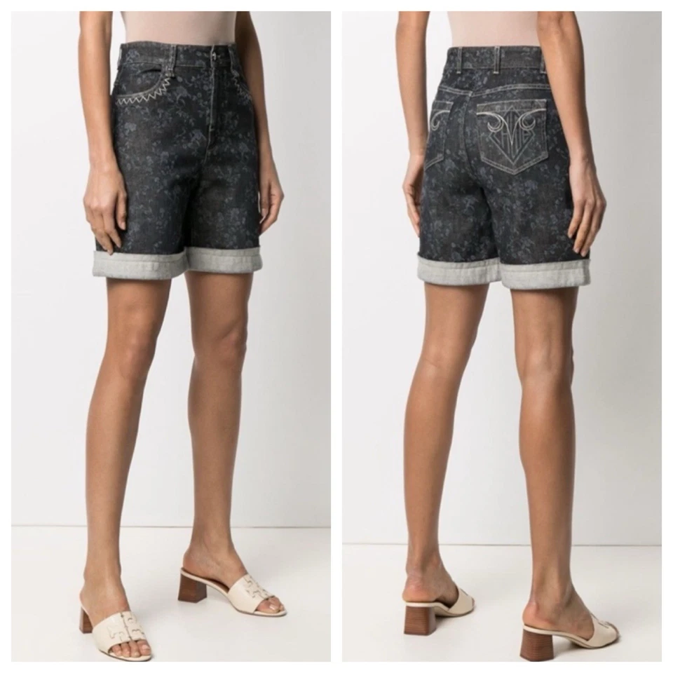 *USADO EN EXCELENTE ESTADO* Bermudas de mezclilla de tiro alto Chloé East West 44 12 31 32 Foto 2 de 4