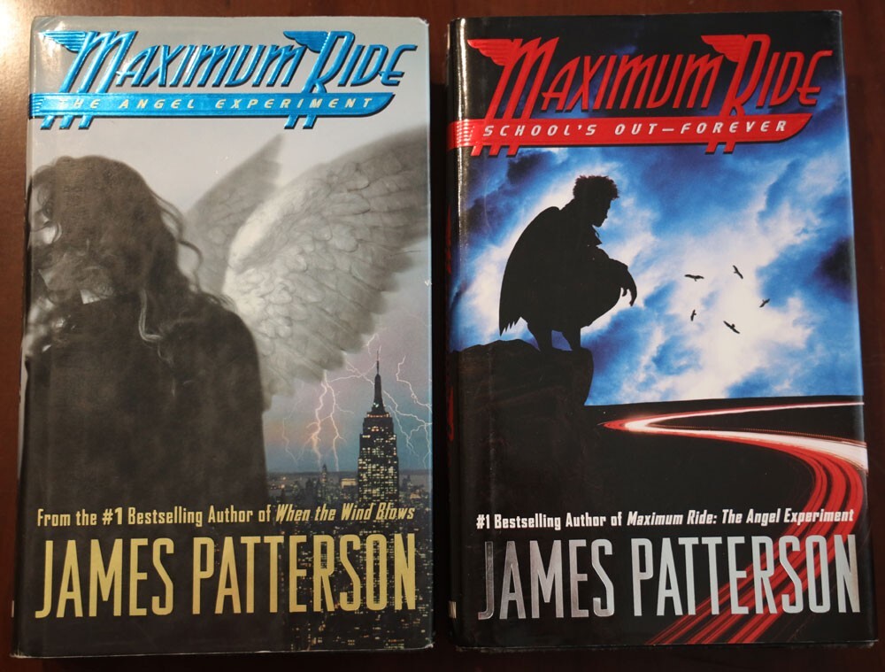 MAXIMUM RIDE James Patterson Vol. 1 & 2 Book Set Angel Experiment