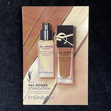 Yves Saint Laurent YSL ALL HOURS Foundation 6-SHADE Sampler Card SEALED