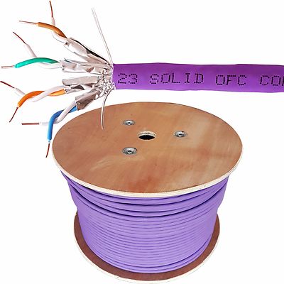 305m CAT6a U/FTP LSZH Kabel raucharm geschirmt reines Kupfer 23 AWG Daten