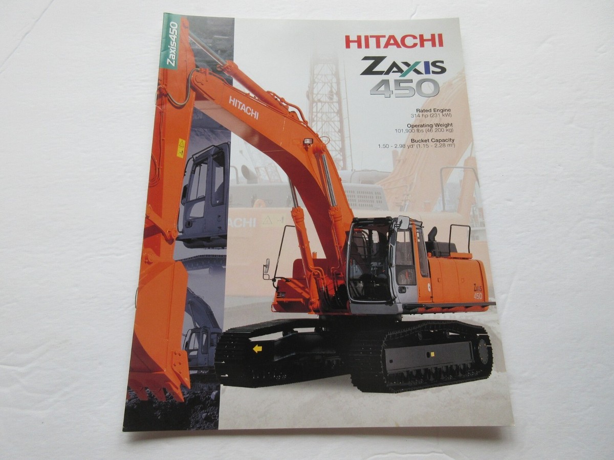 Hitachi Zaxis 450 Excavator Sales Brochure 12 Page | eBay