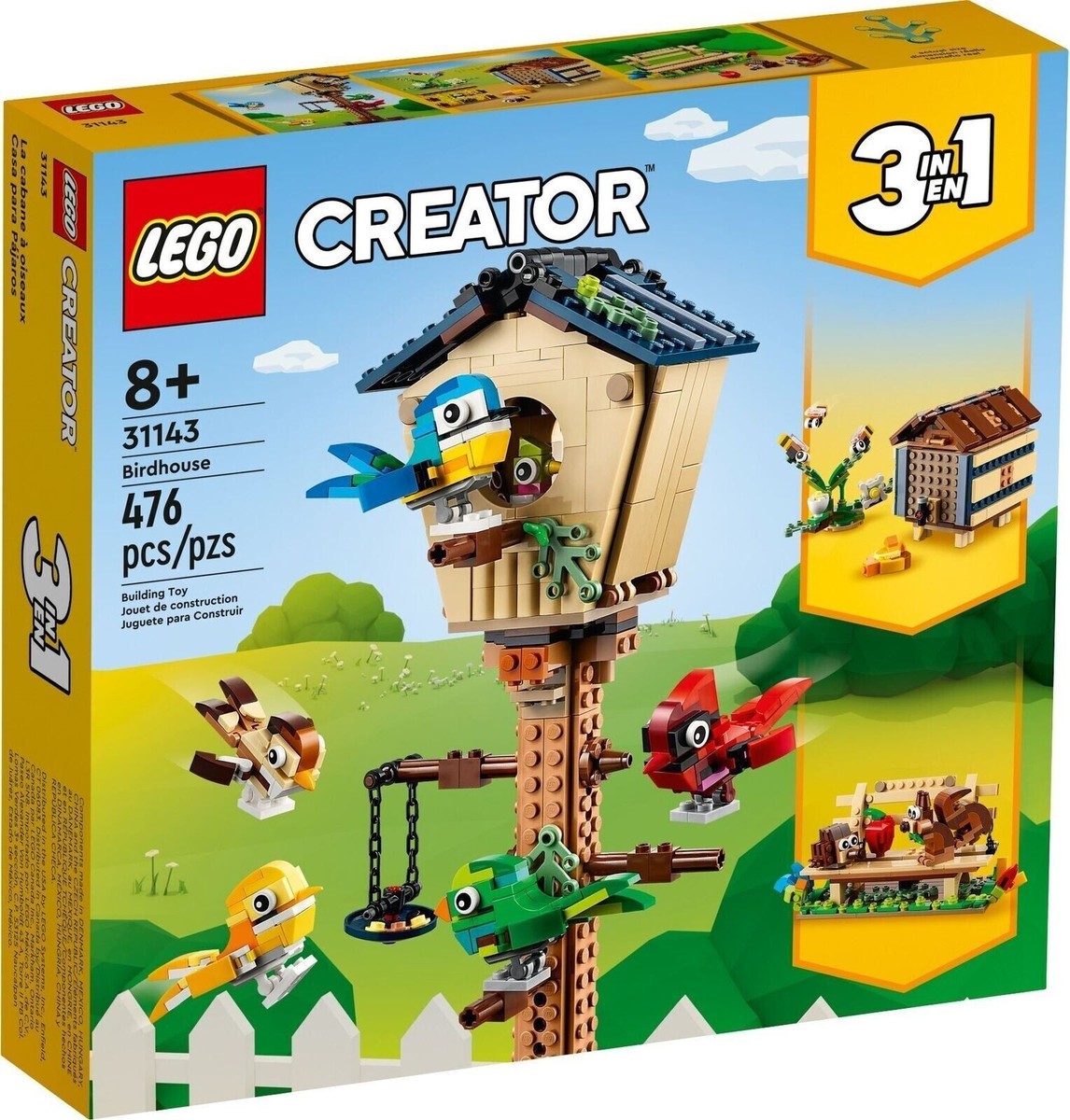 31143 BIRDHOUSE lego creator NEW in legos set hedgehog squirrel beehive