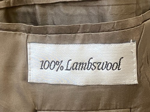 Gianfranco Ruffini Suit Jacket Men's Brown Lambswool Notch Lapel Single Breasted - Picture 8 of 11