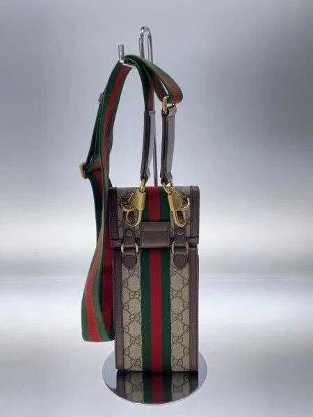GUCCI Ophidia Mini Sac avec Portefeuille GG Supreme Toile Beige Femme Authentique