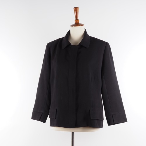 Dior Uniforms Womens Black Zip Jacket UK18 US14 L XL - Picture 2 of 11