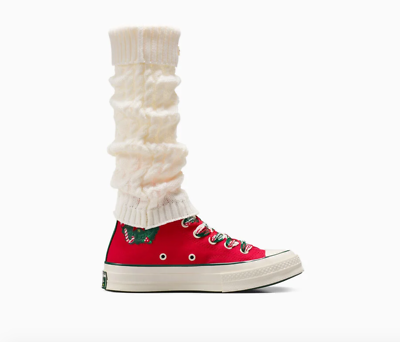 NEW Women's CONVERSE Chuck 70 X-Mas Gingerbread & Knit Sock