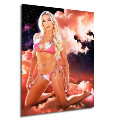 CHARLOTTE FLAIR WWE Wrestling Model Diva #2/7 ACEO Art Print Card by RoStar
