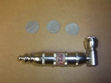 Metal Chamber Tobacco Pipe Fimo Parts with Lid Old School Quality Made in USA.