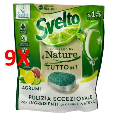 9 X Svelto Tabs 15 WÄscht Natur Alles In 1 ZitrusfrÜchte