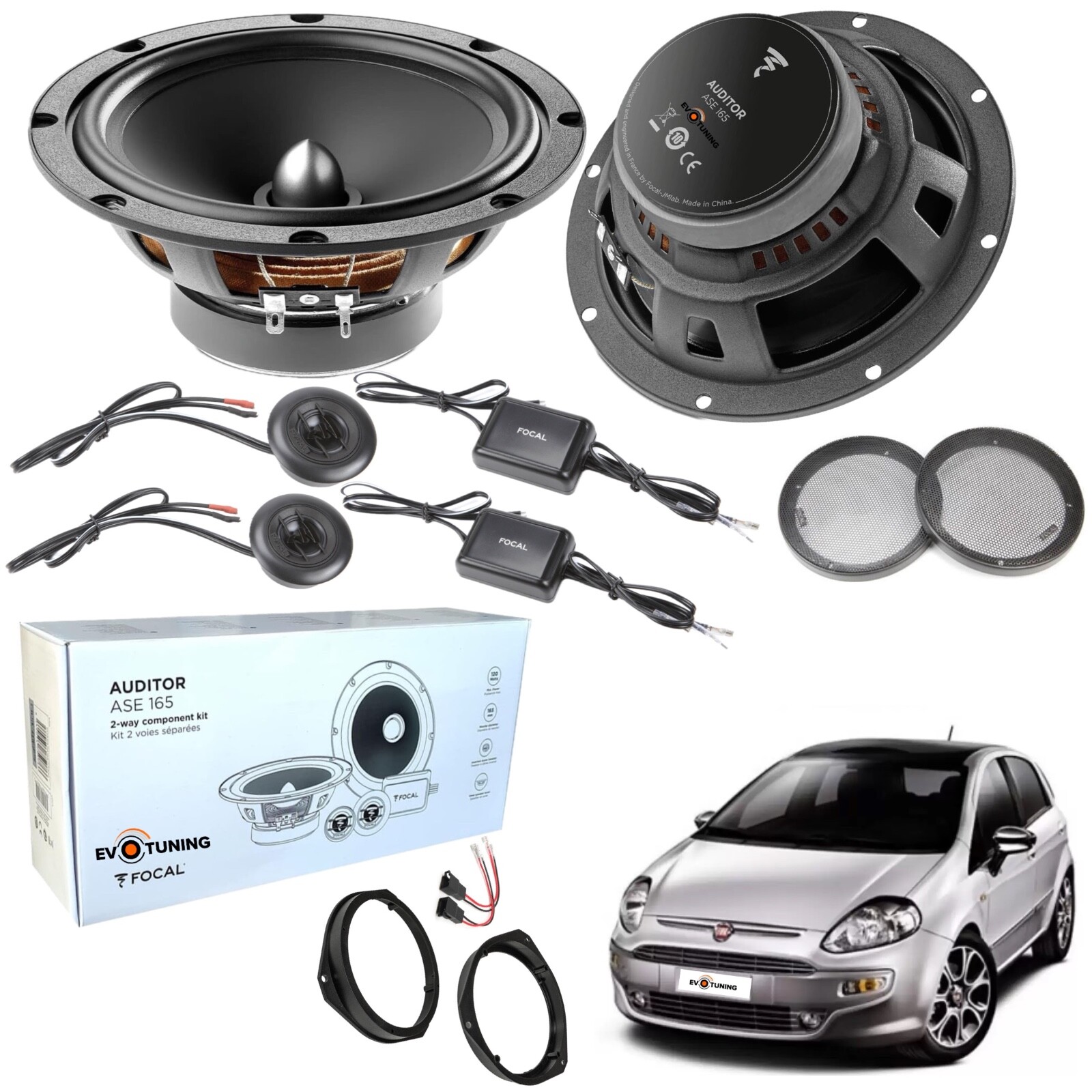 Focal ASE 165 Auditor: Miglior Kit Casse per Fiat Punto EVO 120W