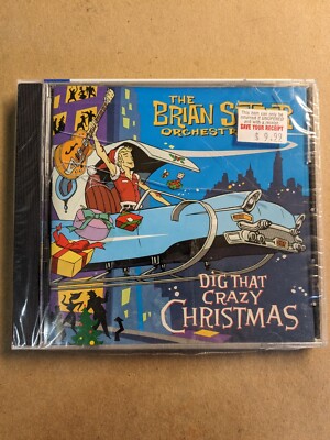 Dig That Crazy Christmas by Brian Setzer (audio CD, 2005) NEW SEALED shopworn