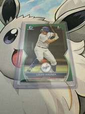 Logan Wagner Bowman Chrome 1st Los Angeles Dodgers Green  56/99